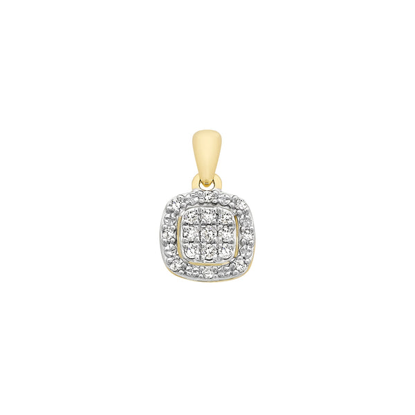 9ct Gold Diamond Pendant