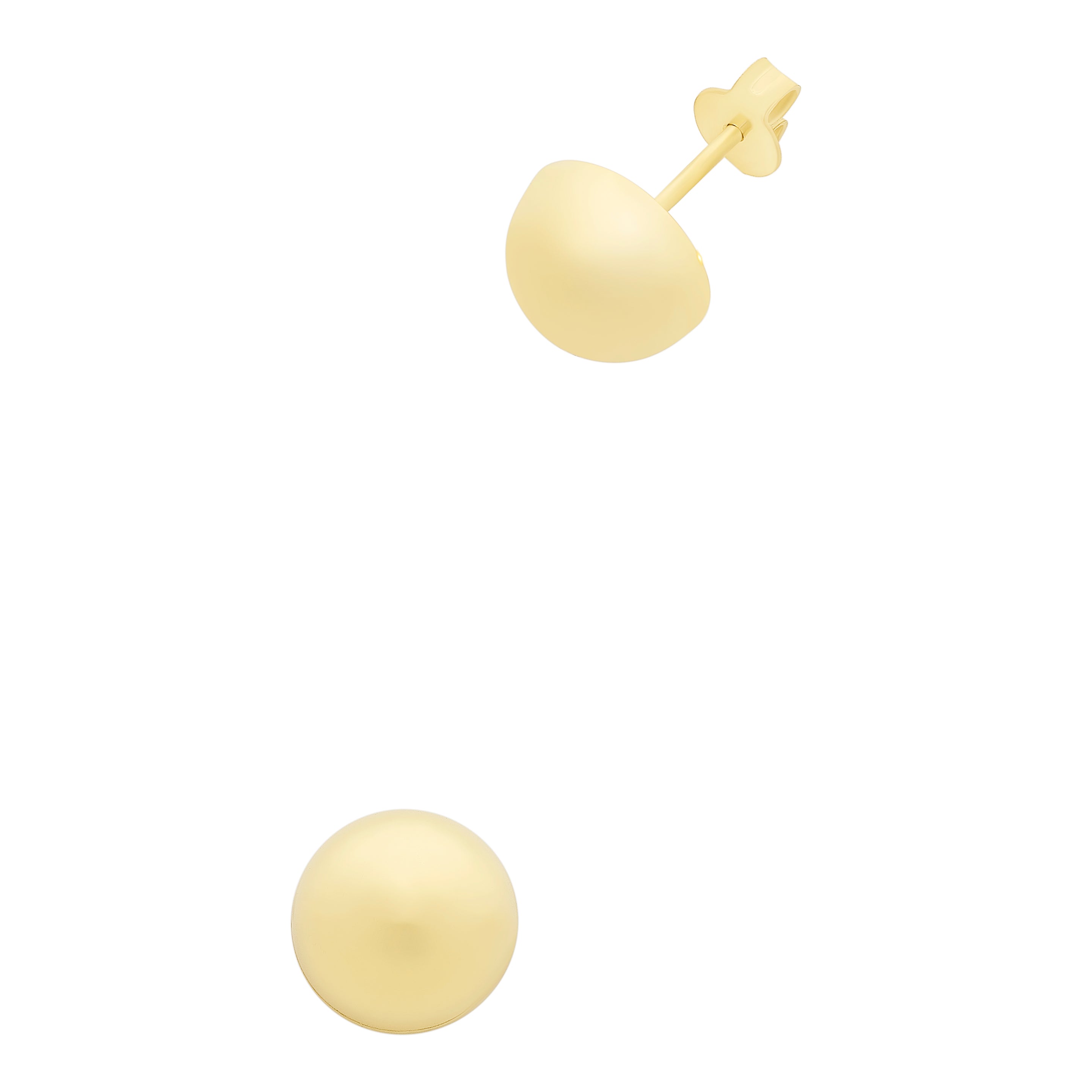 9ct Gold Silver Filled Polished Stud Earrings M3066