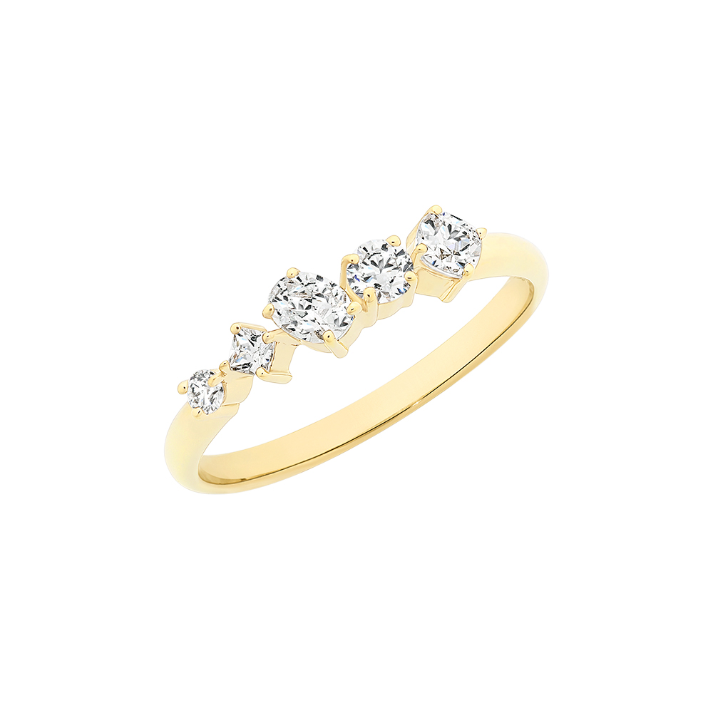9ct Gold Cubic Zirconia Ring M3106