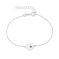 Sterling Silver Black Diamond Set Bracelet M3117