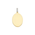 9ct Gold Pendant set with Diamonds M3137