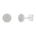 9ct White Gold 0.15ct TDW Diamond set Stud Earrings M3153