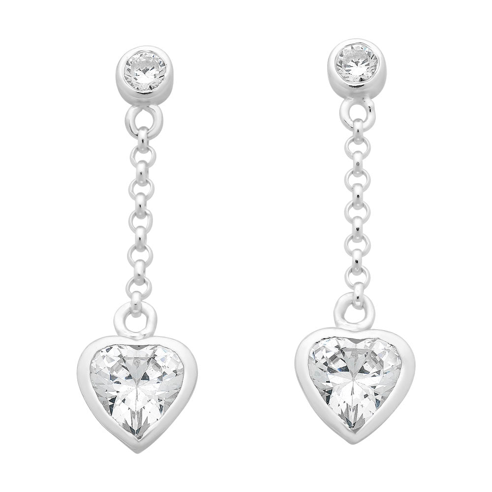 Sterling Silver Cubic Zirconia Earrings M3177