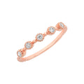 9ct Rose Gold Cubic Zirconia Ring M3220