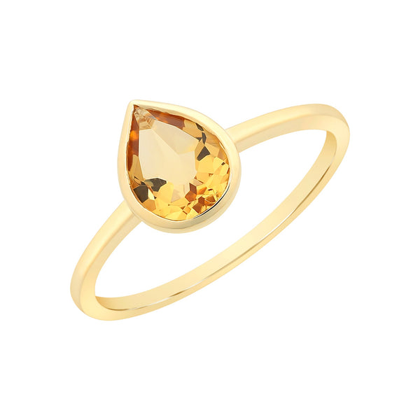 9ct Gold Citrine Ring