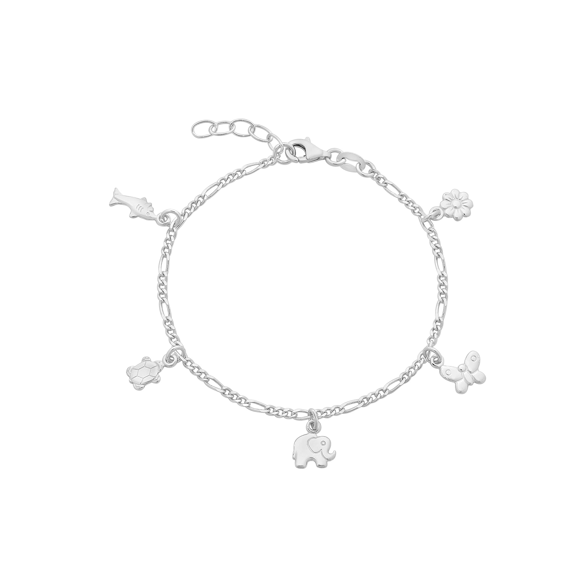 Sterling Silver Charm Bracelet M3232