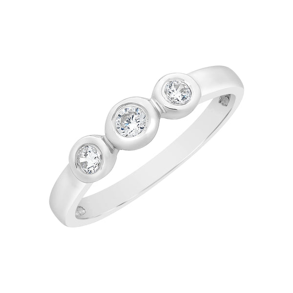 Sterling Silver Cubic Zirconia Ring