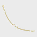 M3355  925 GOLD PLATED INFINITY BRACELET