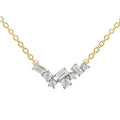 9ct Yellow Gold 0.15ct Diamond Necklace