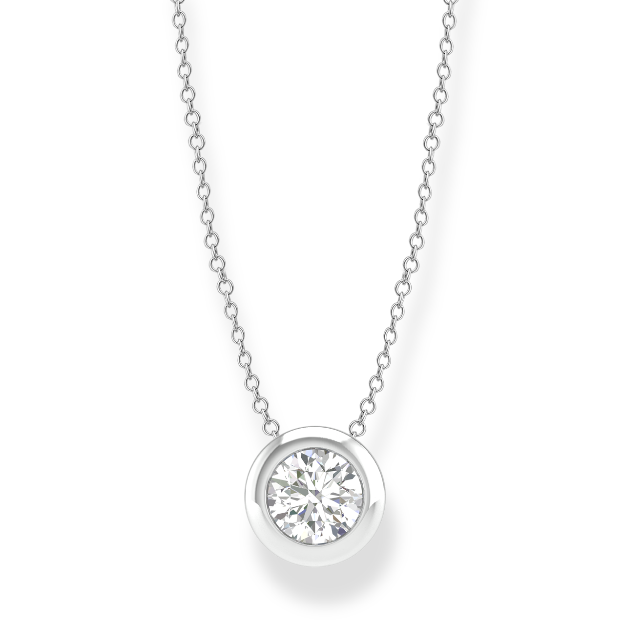 9K WHT GOLD 0.20CT HI I1 DIA N/L 40-50cm N-22173-020-W