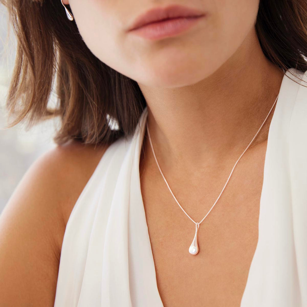 My Silent Tears Necklace - Silver