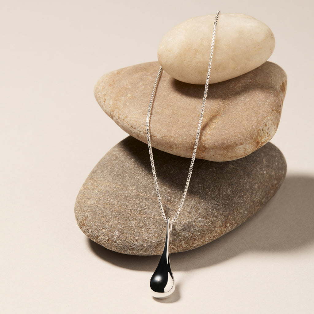 My Silent Tears Necklace - Silver