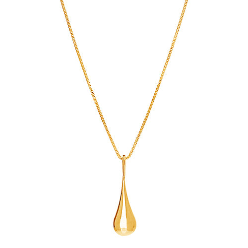 My Silent Tears Necklace - Yellow Gold Plated