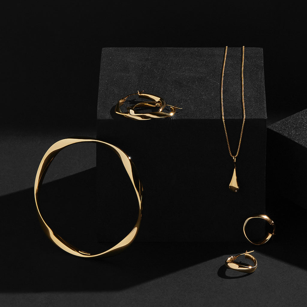 My Silent Tears Necklace - Yellow Gold Plated