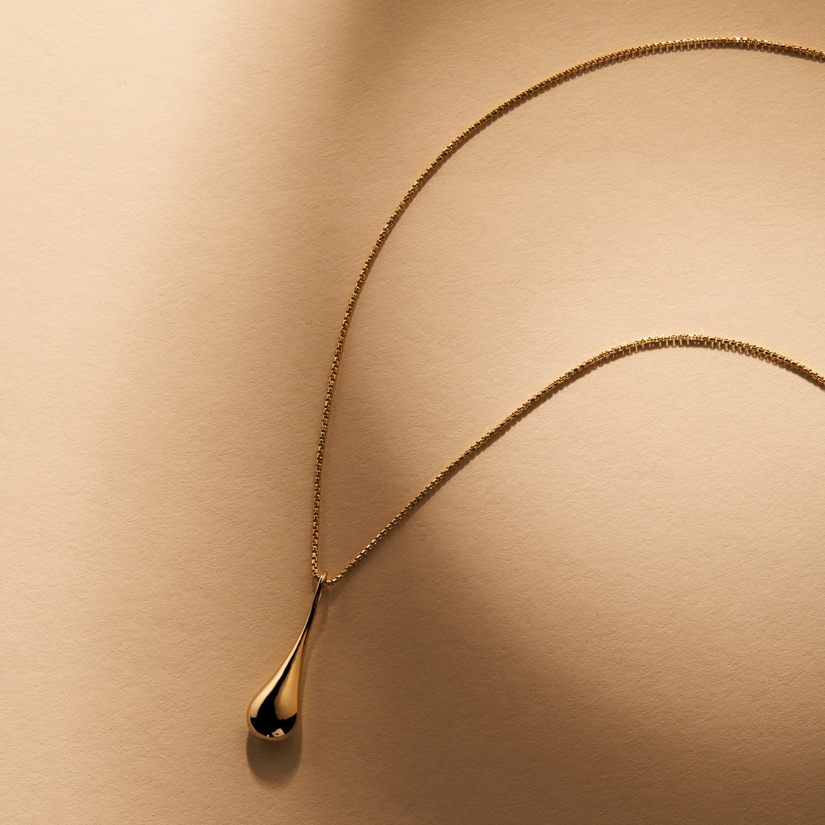 My Silent Tears Necklace - Yellow Gold Plated
