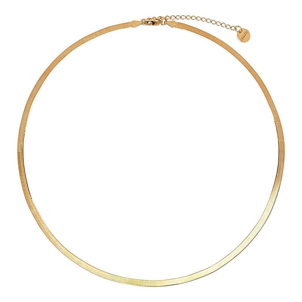 NAJO Herringbone Necklace Yellow Gold N6559