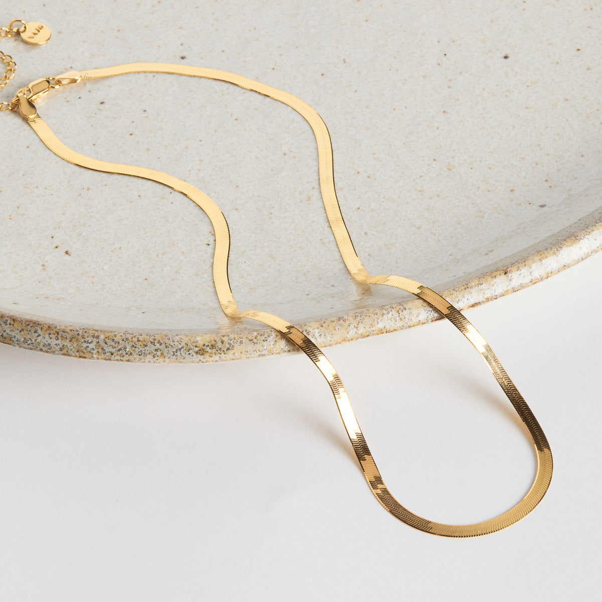 NAJO Herringbone Necklace Yellow Gold N6559