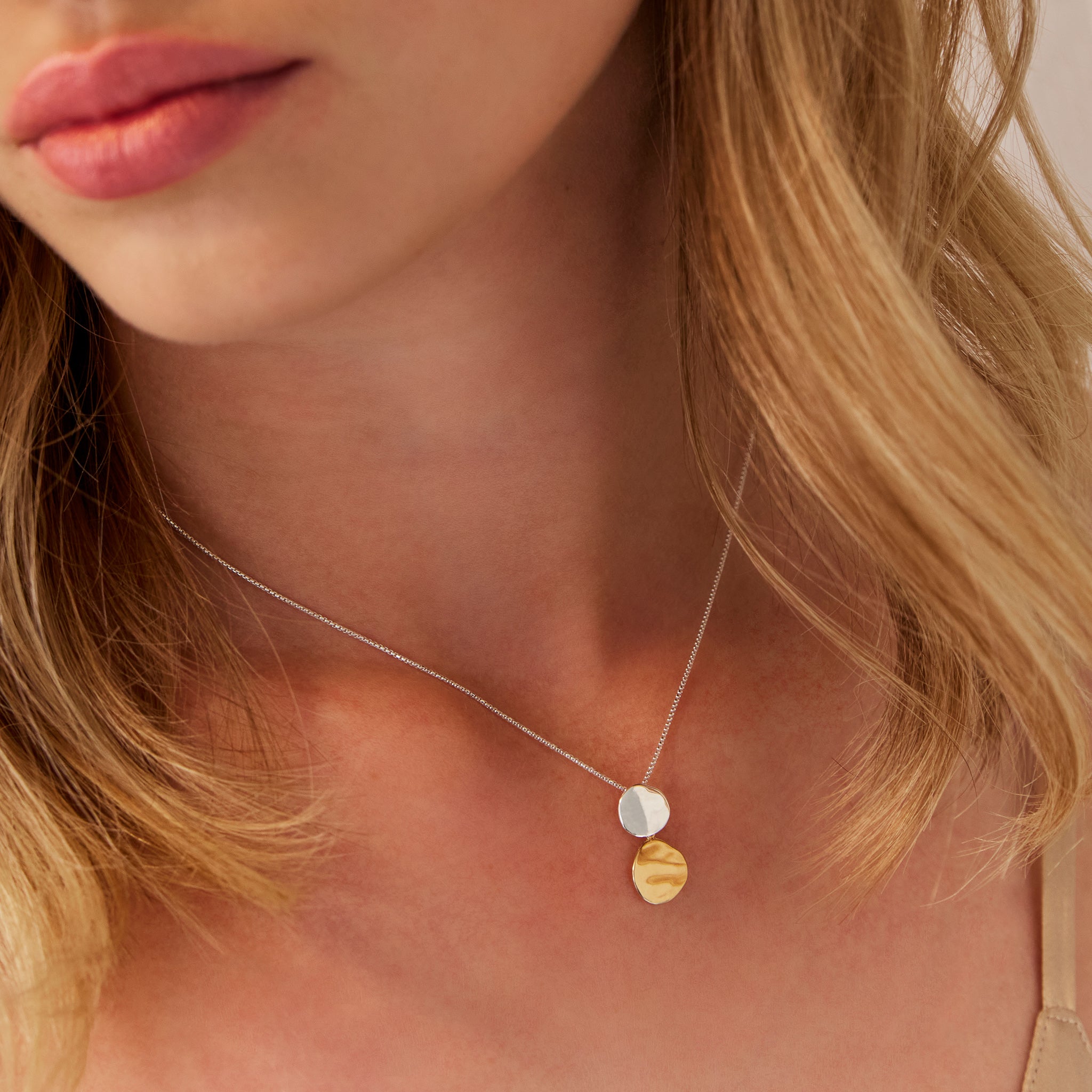 NAJO Shard Double Disk Necklace N6724