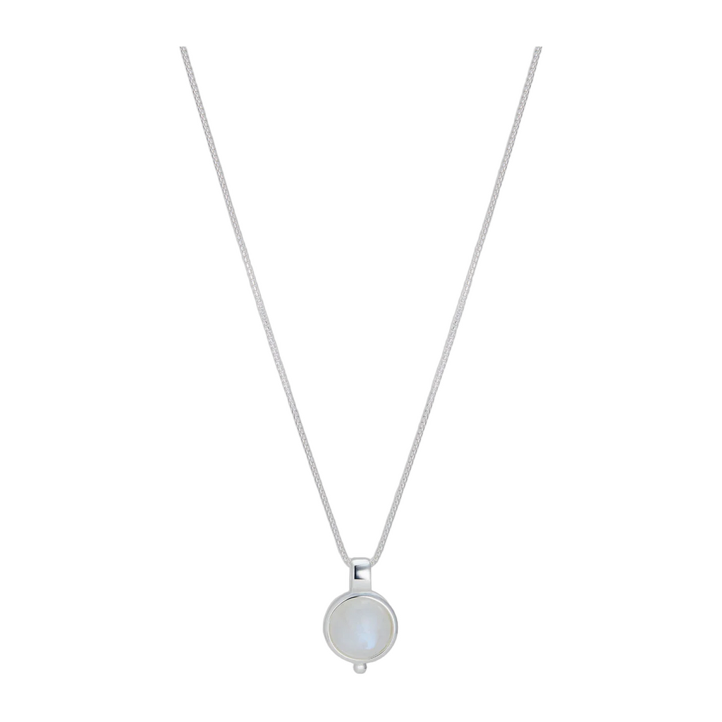 Garland Moonstone Necklace Sterling Silver Bezel N6743