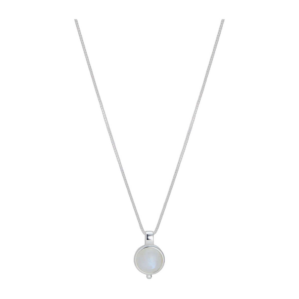 Garland Moonstone Necklace Sterling Silver Bezel N6743