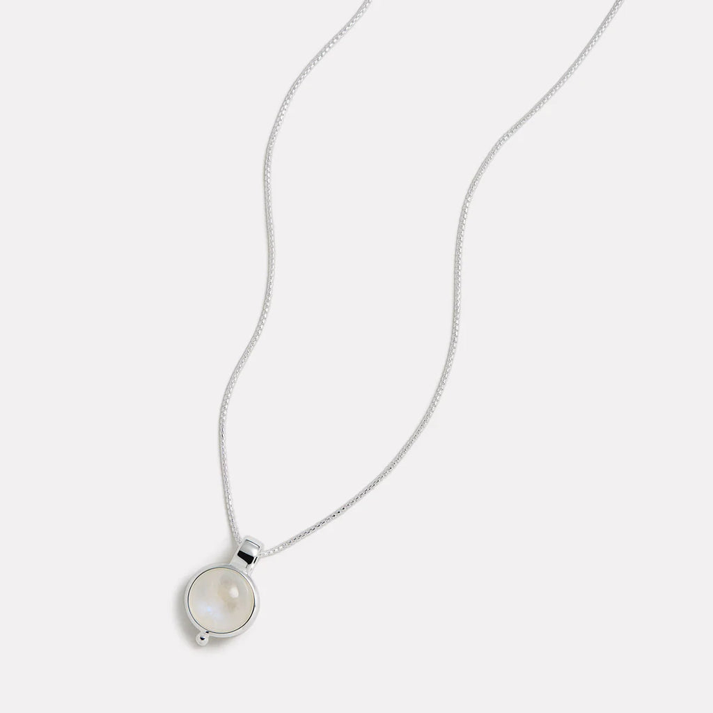 Garland Moonstone Necklace Sterling Silver Bezel N6743