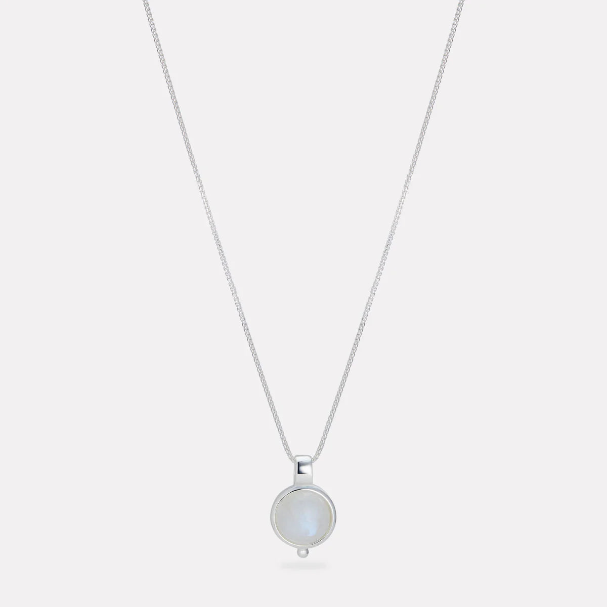 Garland Moonstone Necklace Sterling Silver Bezel N6743