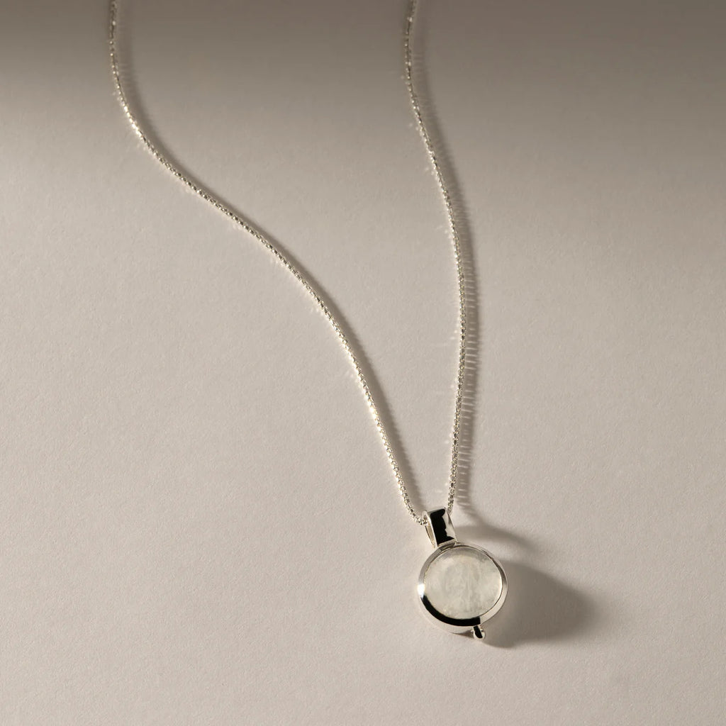 Garland Moonstone Necklace Sterling Silver Bezel N6743