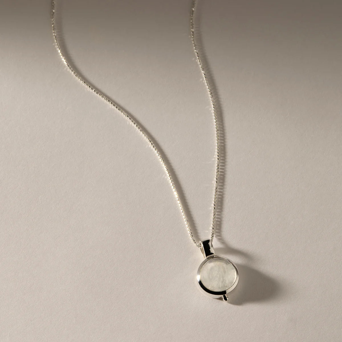 Garland Moonstone Necklace Sterling Silver Bezel N6743