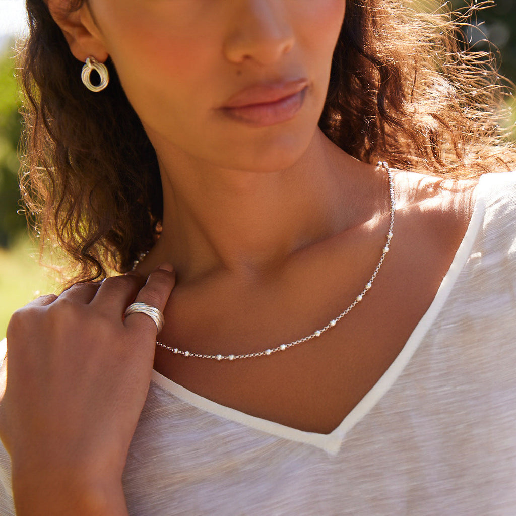 NAJO Mattina Silver Necklace (60cm) N6857-60
