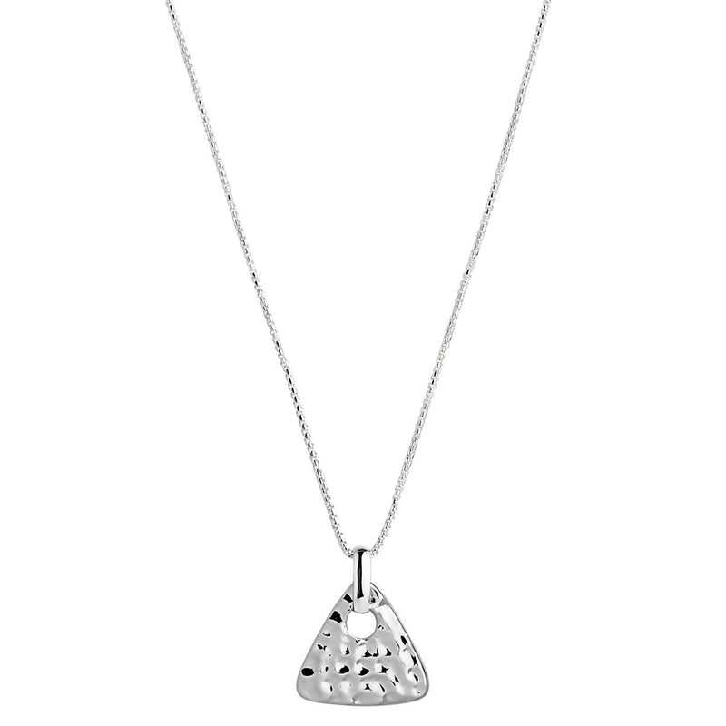 Trilogy Silver Pendant Necklace (45cm+ext)