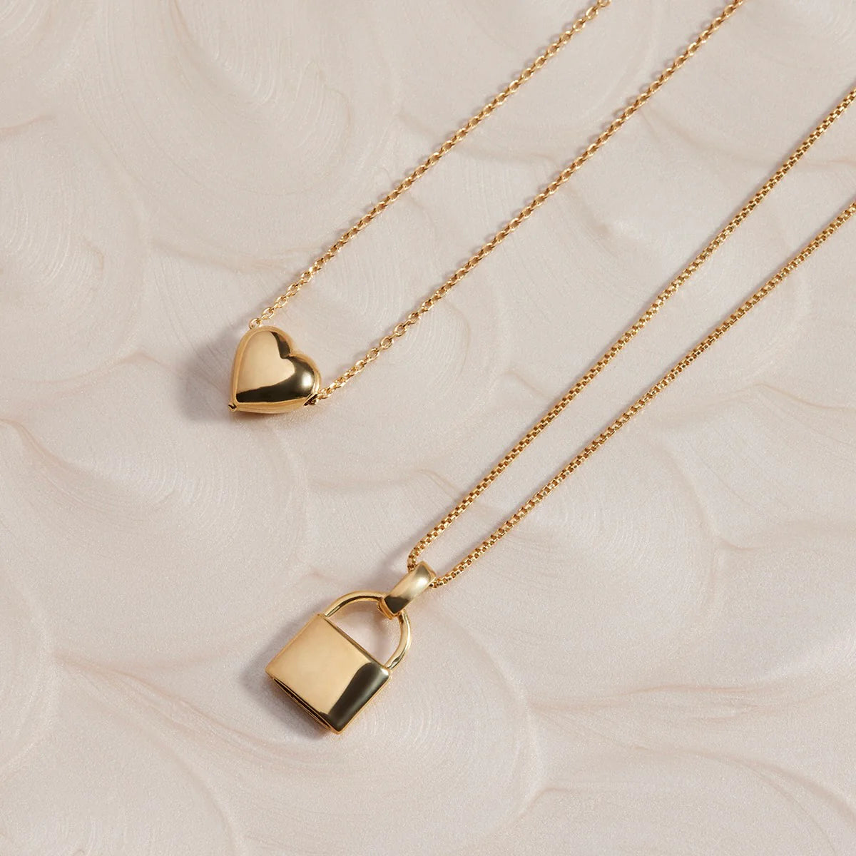 NAJO Amore Yellow Gold Charm Necklace (45cm)