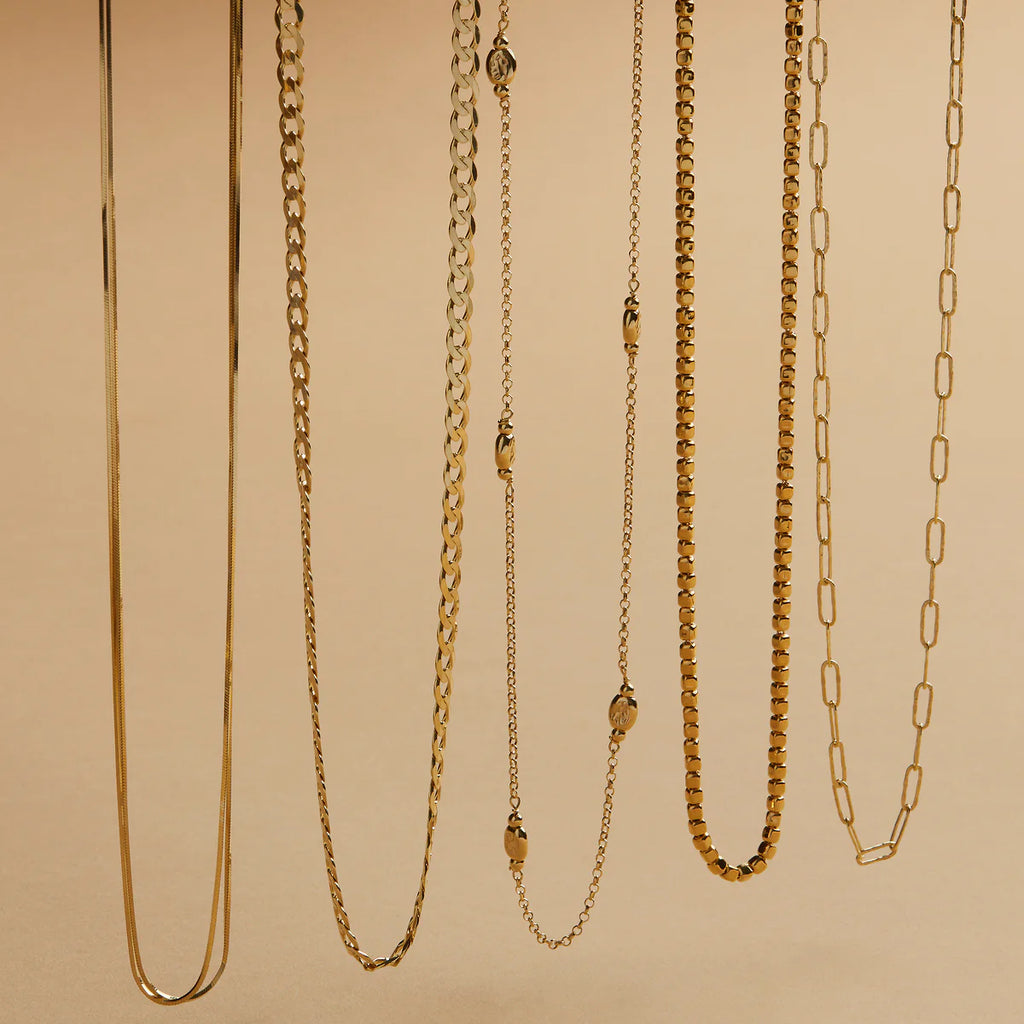 NAJO Rivière Necklace - Yellow Gold Plated N7345-45