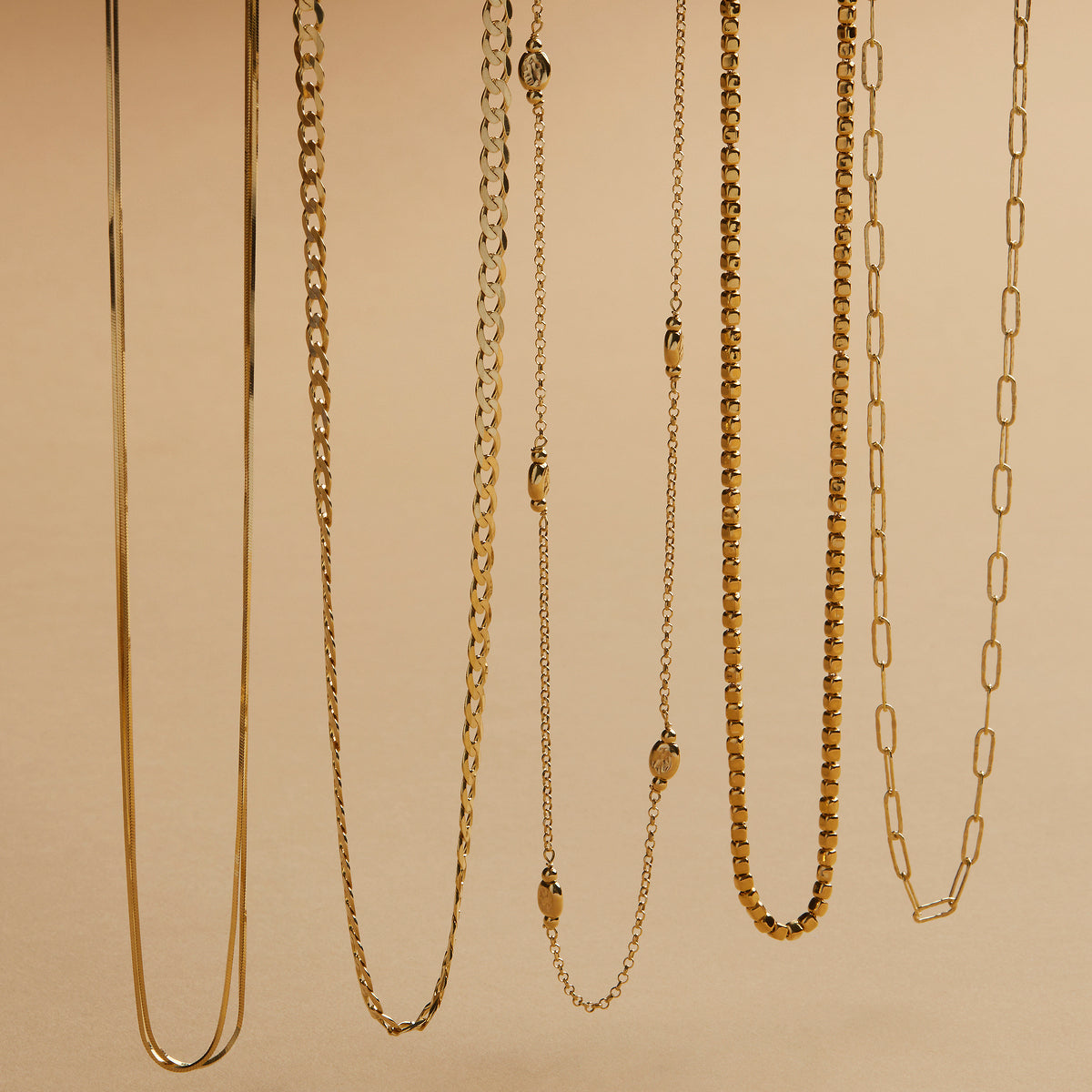 NAJO Quadrille Necklace yellow gold N7389