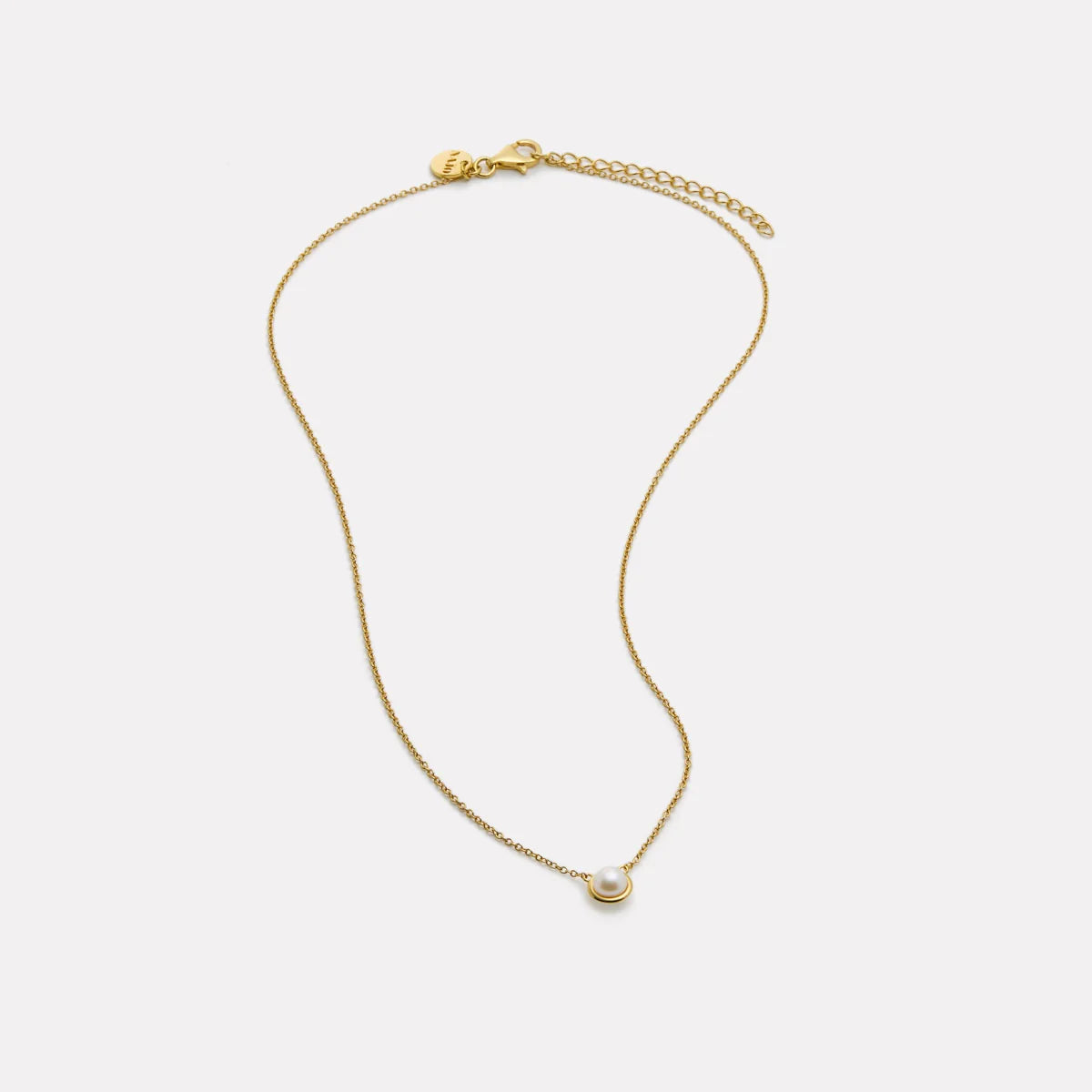 Moonbeam Pearl Necklace N7637 YG