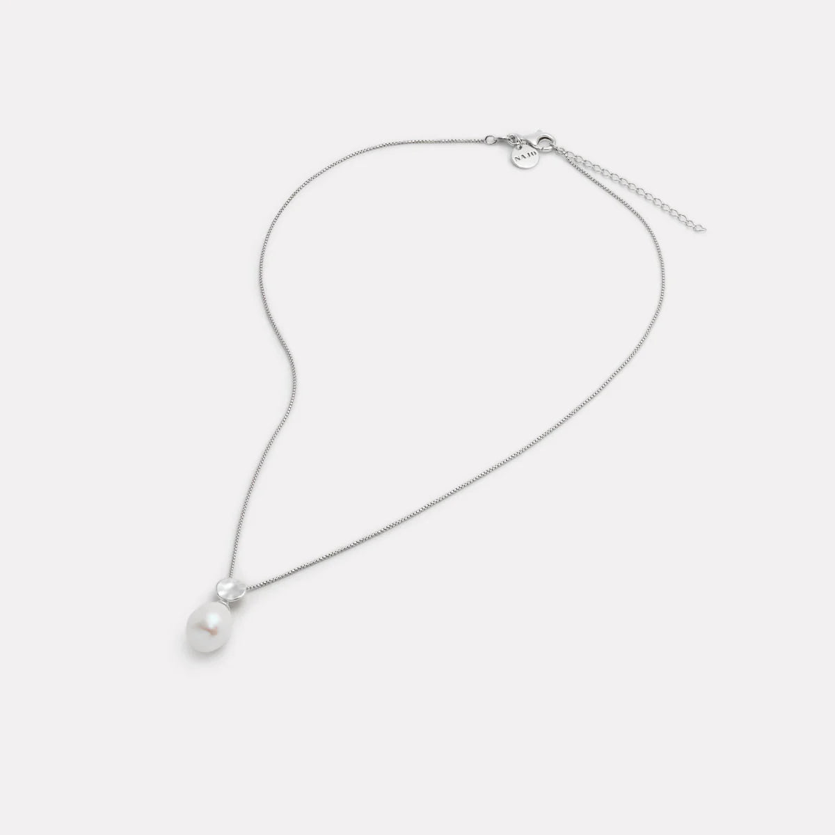 Ocean Drift Pearl Necklace N7641 Silver
