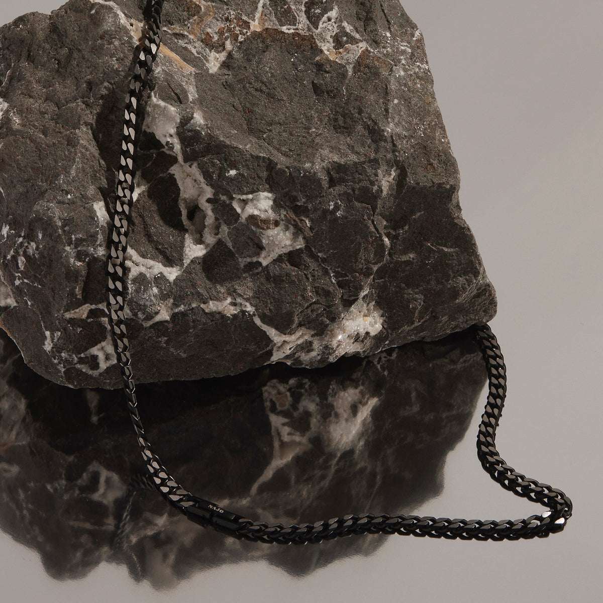 Nero Men’s Steel Curb Chain Necklace N9035