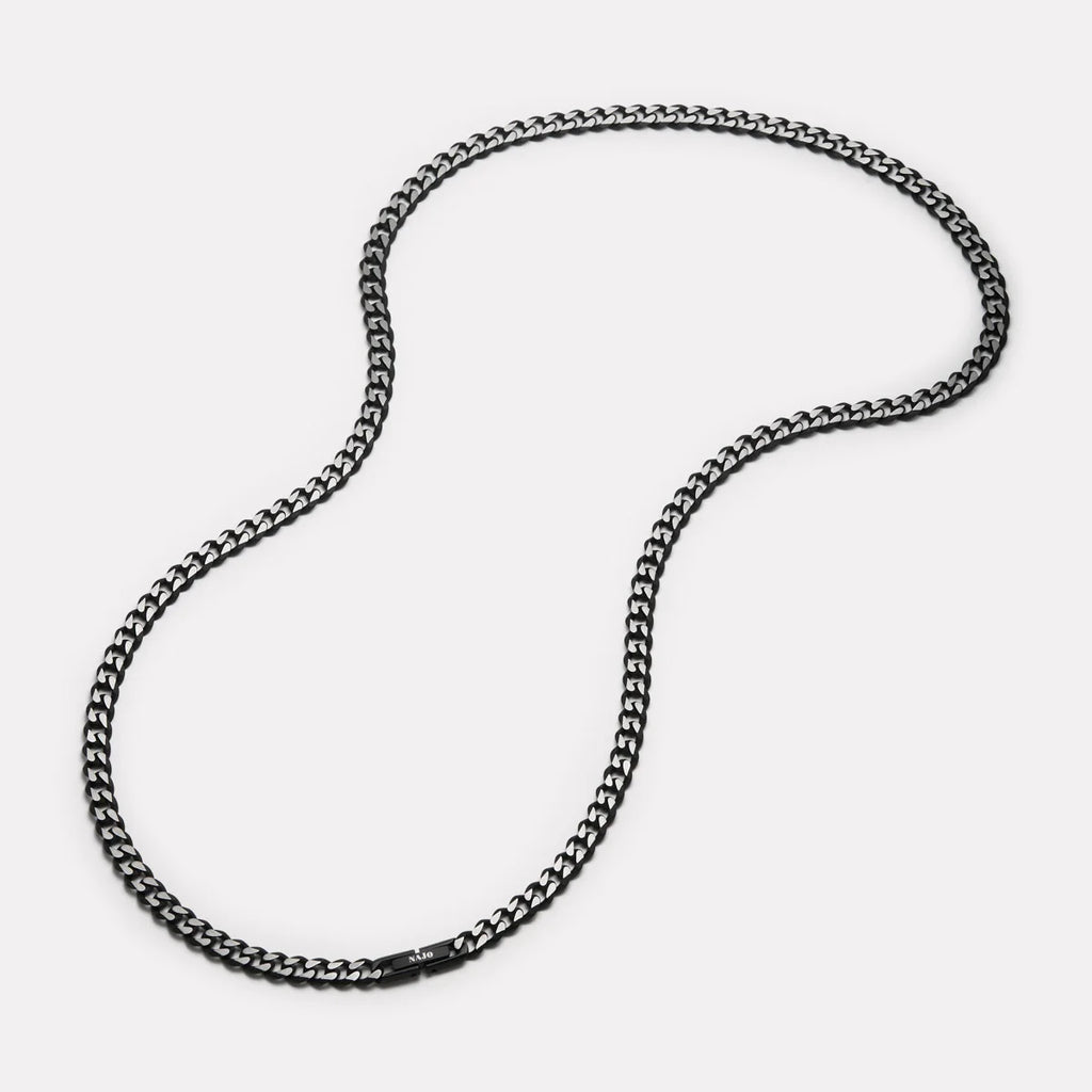 Nero Men’s Steel Curb Chain Necklace N9035