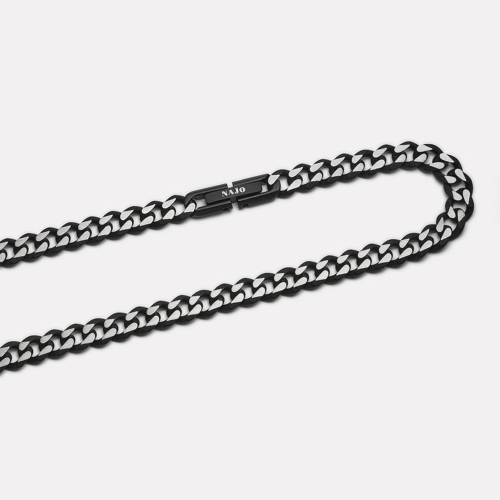 Nero Men’s Steel Curb Chain Necklace N9035