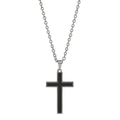NAJO The Paladin Men’s Carbon Fibre and Steel Cross Pendant N9036