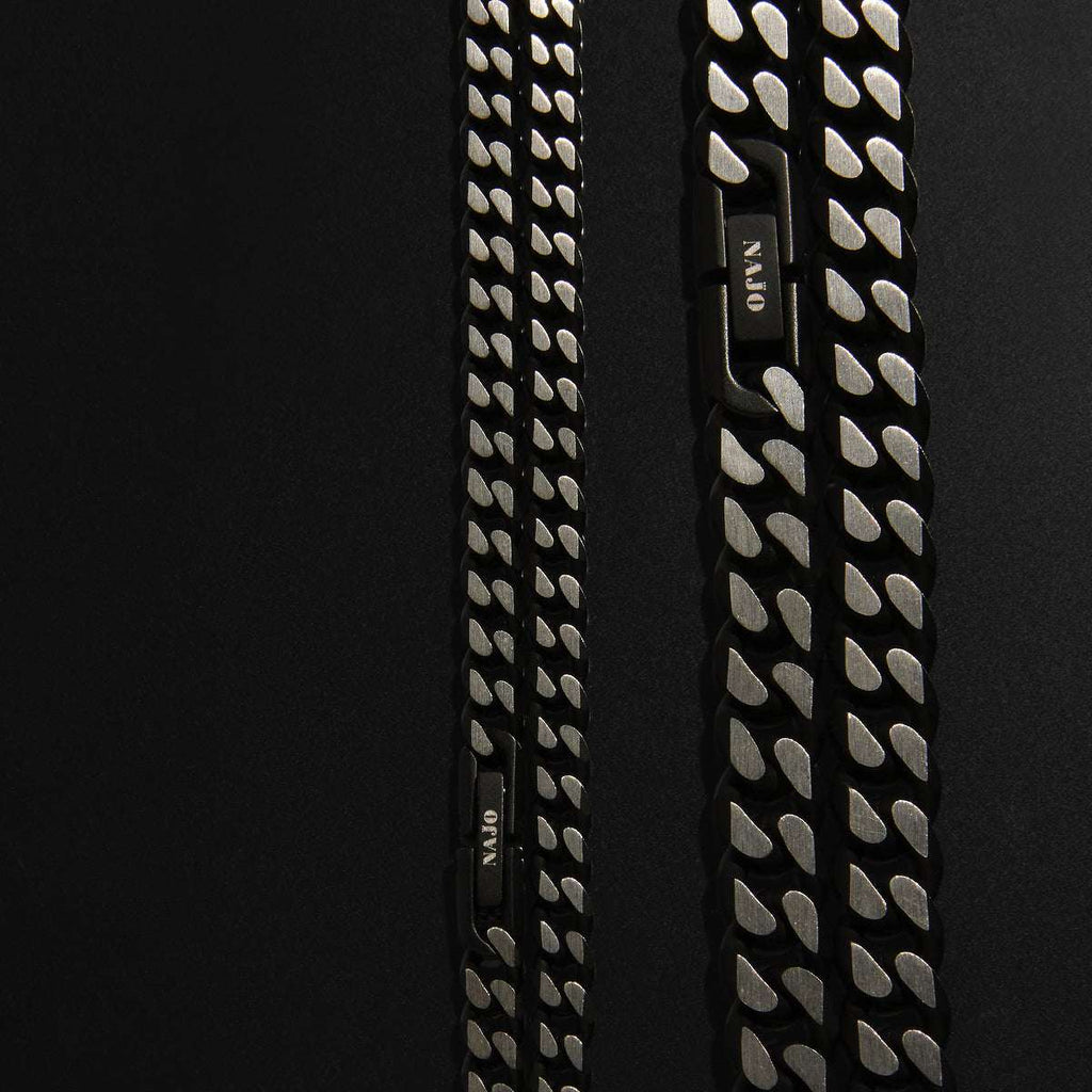Nero Men’s Steel Curb Chain Necklace N9035