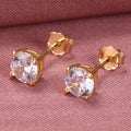 SS 5mm 4 Claw Round CZ Stud