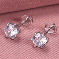 SS 4mm 6 Claw Round CZ Stud