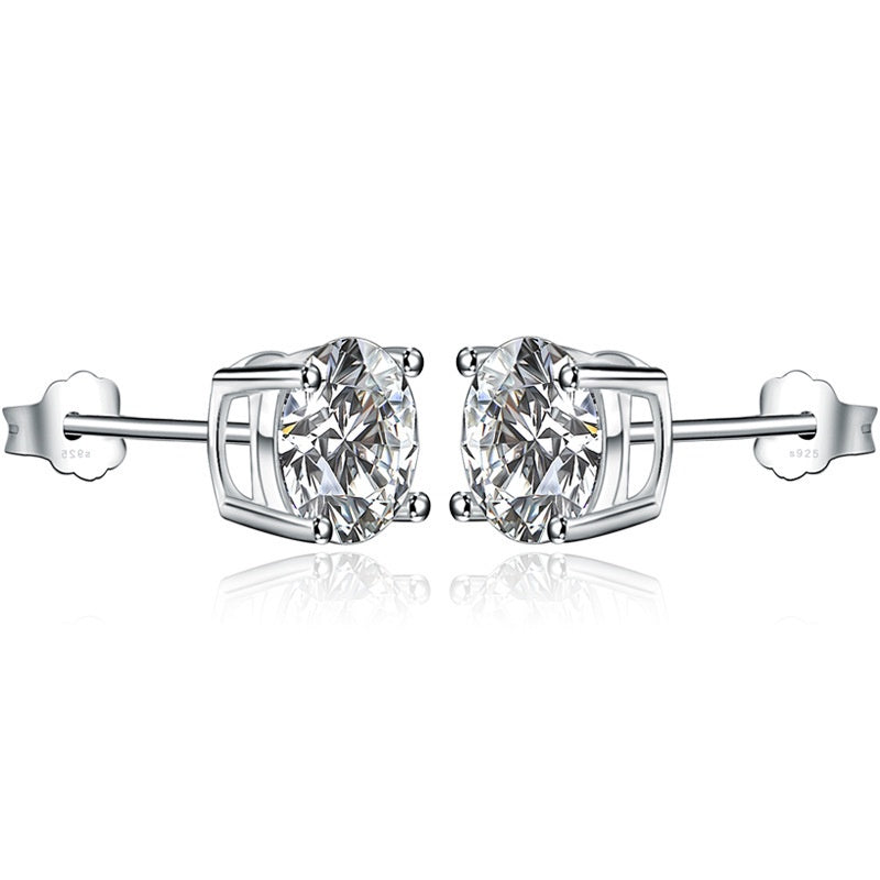 SS 6mm 4 Claw Round CZ Stud