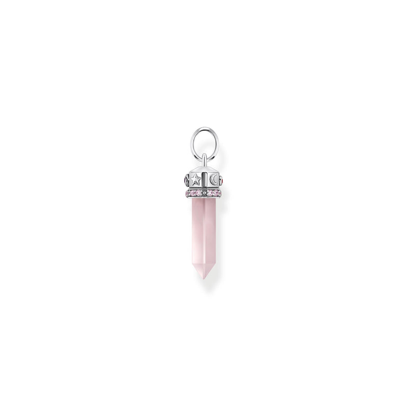 THOMAS SABO Rose Quartz Crystal Pendant Silver