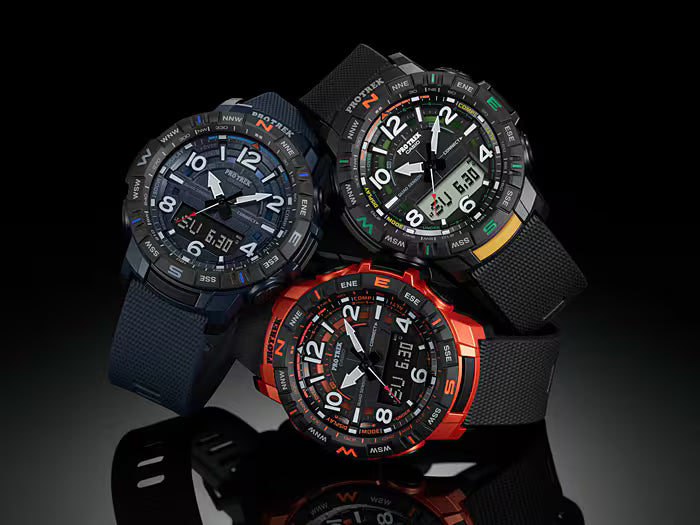 NLA-PROTREK BLUE QUAD SENS ORANGE FACE PRTB50-4D