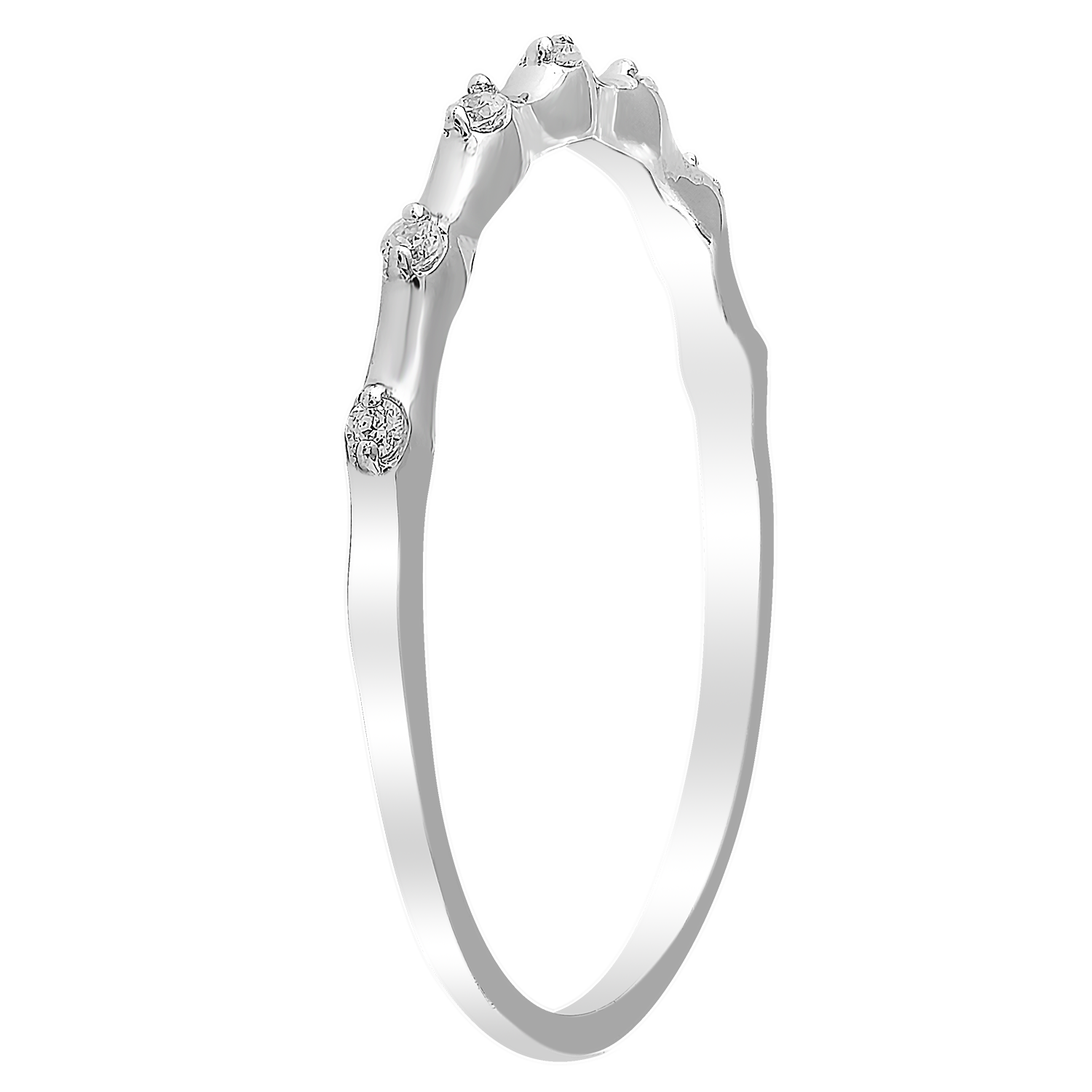 9ct White Gold 0.05ct Diamond Ring