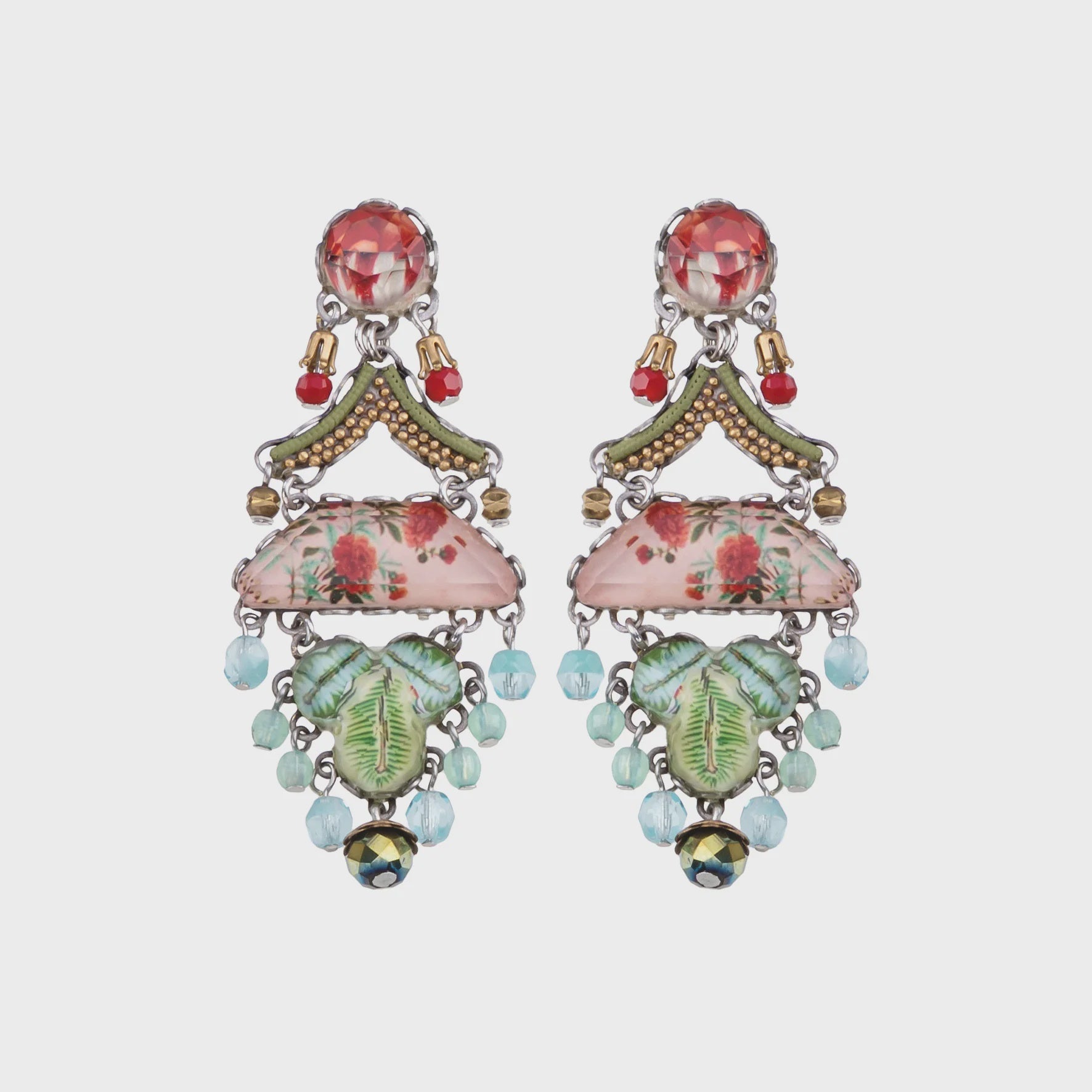 Ayala Bar Femenine Earrings Flower Garden Set, Alyssum R2246