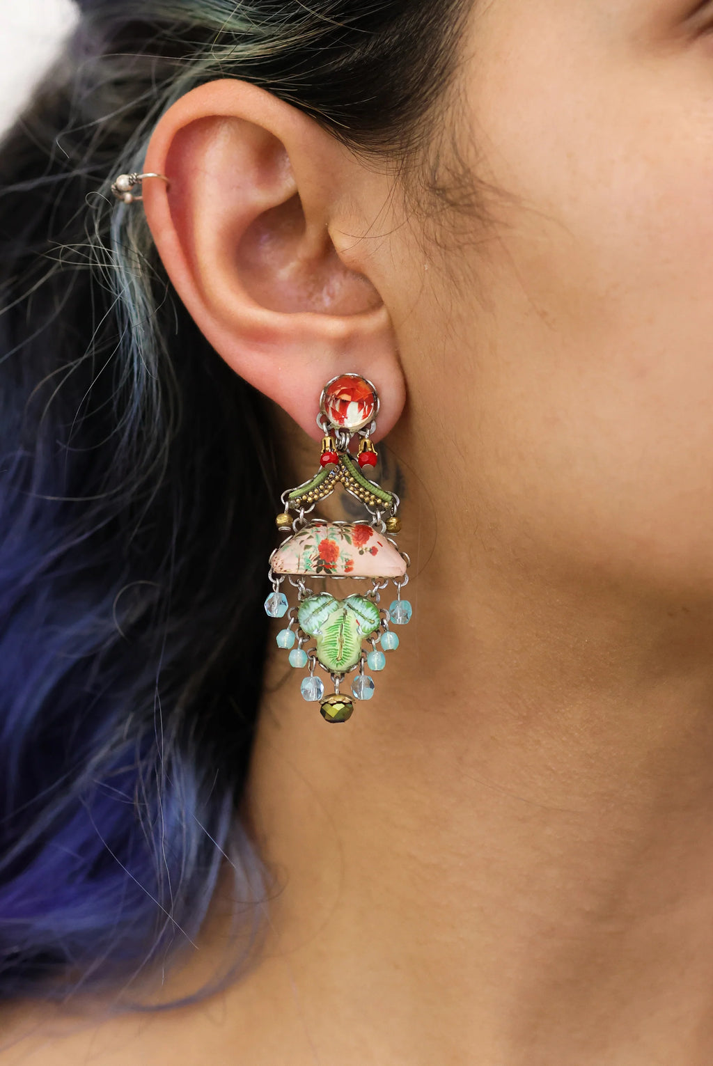 Ayala Bar Femenine Earrings Flower Garden Set, Alyssum R2246