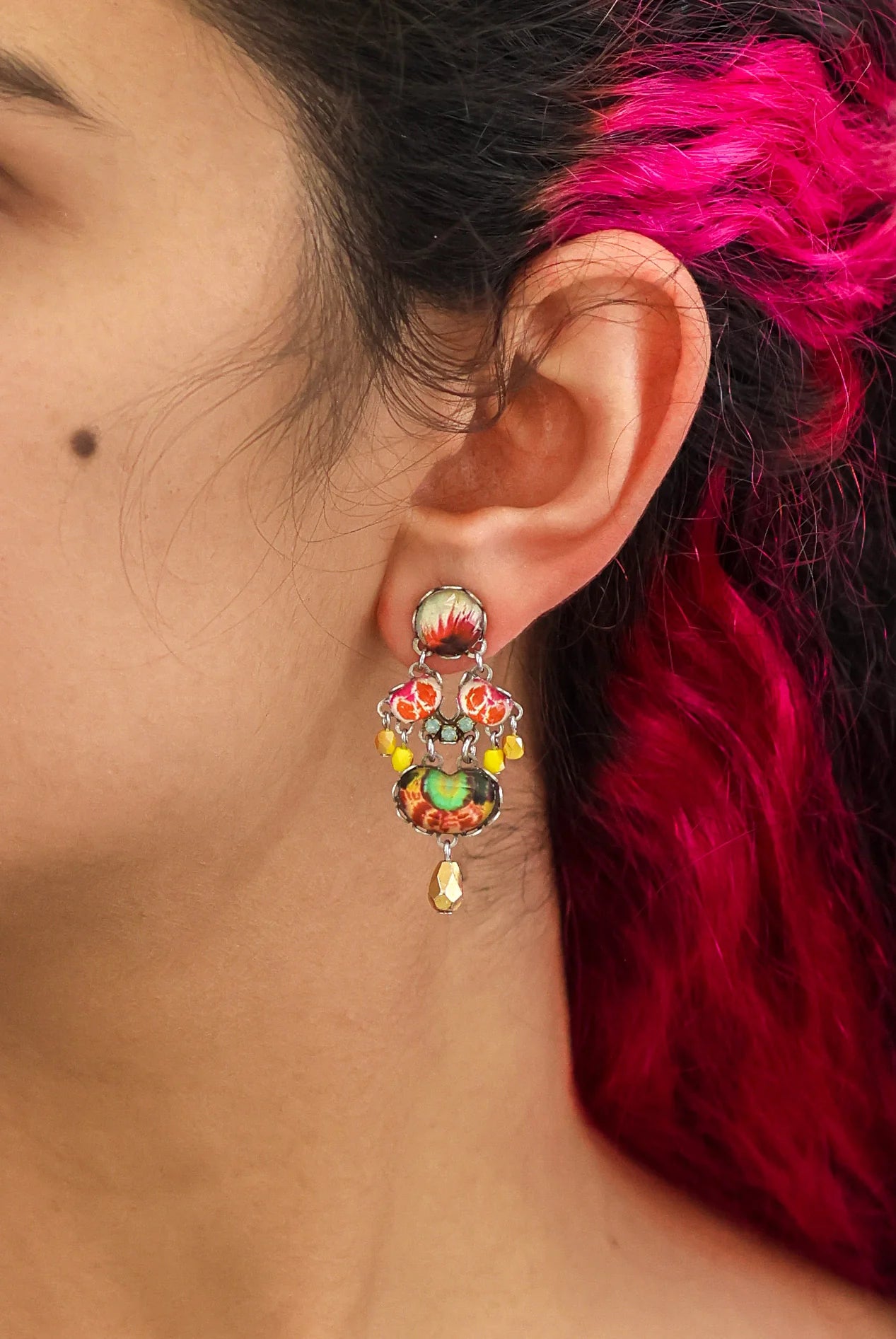 Sunflower Surprise Set, Casual Glass Earrings, Bliss R2424