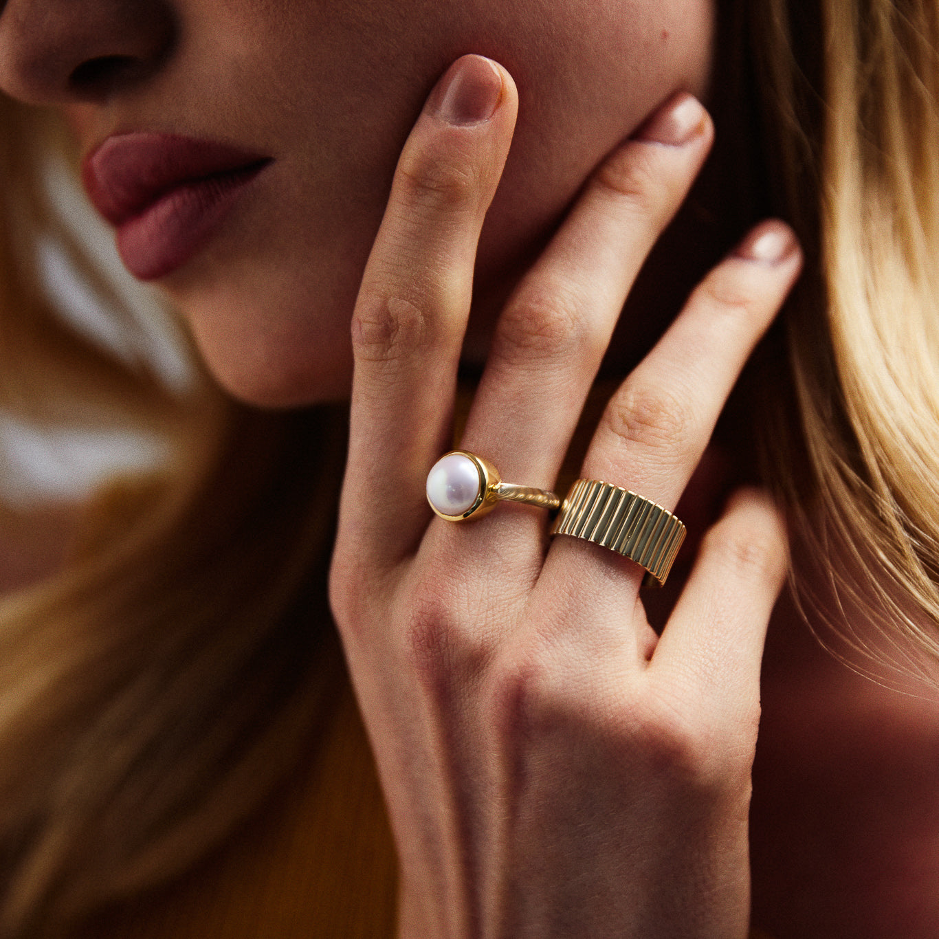 NAJO Garland Pearl Ring R6744L
